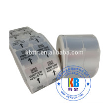 Barcode label type synthetic polyester PET label sticker roll